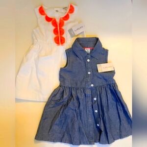COPY - NWT 2/12 CARTER'S DRESSES SIZE 12 MONTHS.